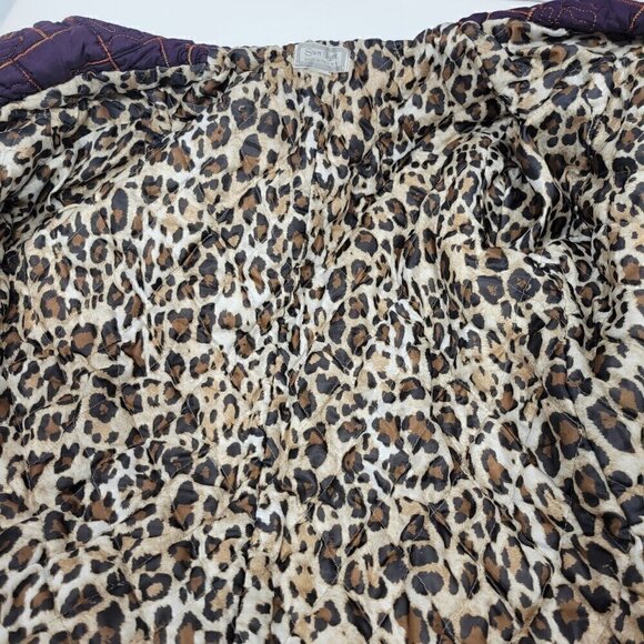 Sun Light Made in Italy Women's Quilted Gold/Purple Jacket Size Medium - Picture 7 of 10